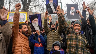 Pro-Iran rally in Kashmir, slogans raised against US, Israel