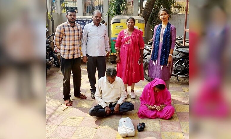 Excise team seizes 1.3 kg ganja in Nampally raid; two arrested