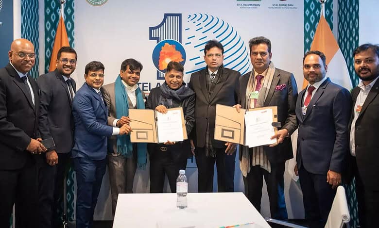 Rashmi Group and Telangana delegation at the WEF 2026 in Davos