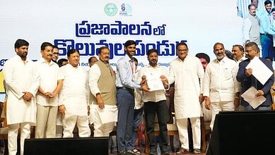 Telangana Chief Minister Revanth Reddy distributes Group 3 appointment letters on Friday, January 16.