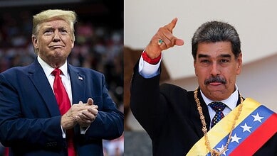 Donald Trump and Nicolas Maduro