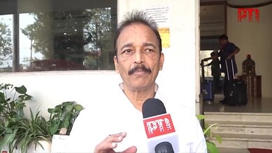 Mumbai Congress legislator Bhai Jagtap adresses the media