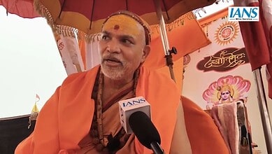 Shankaracharya Swami Avimukteshwaranand addresses the media regarding the attack