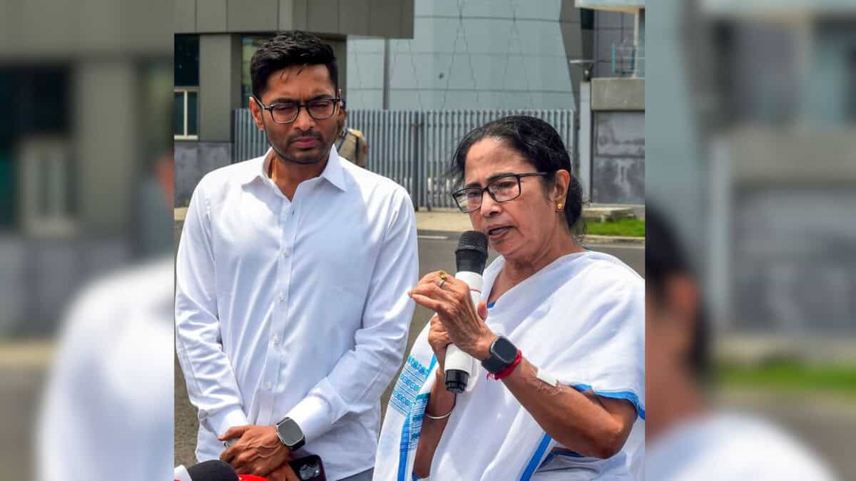 TMC leader Abhishek Banerjee and WB PM Mamata Banerjee