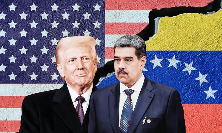 United States President Donald Trump (left) and his Venezuela counterpart Nicolás Maduro
