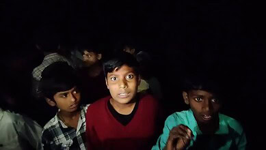 Students protest in Telangana government school