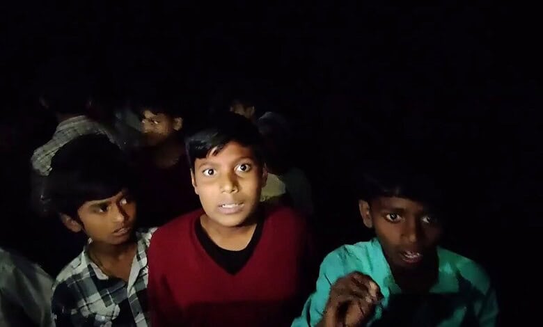 Students protest in Telangana government school