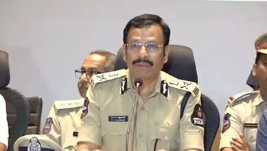 Hyderabad CP VC Sajjanar addresses a meeting