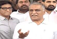 BRS MLA T Harish Rao addresses the media