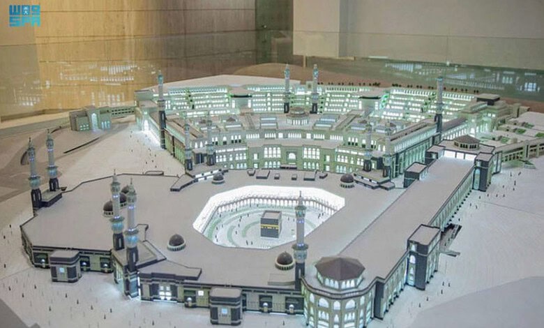 A replica of Kaabaa in the exhibition