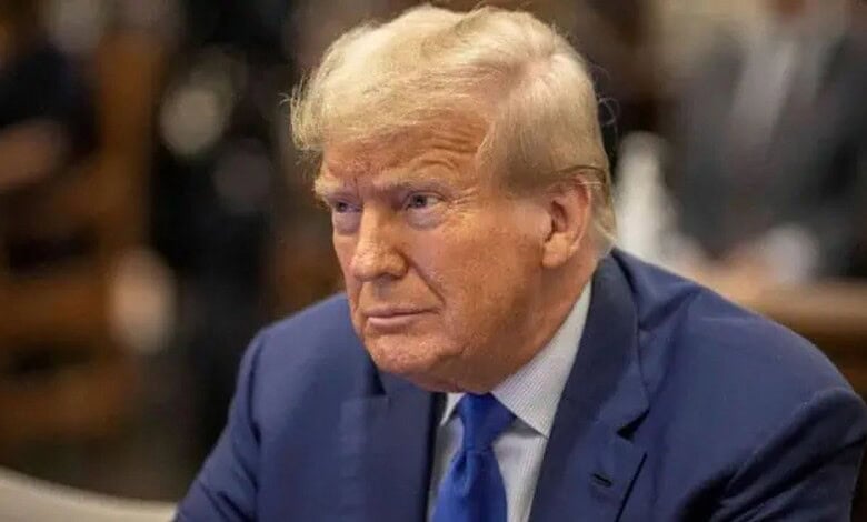 US President Donald Trump in a meeting