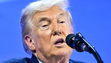 Donald Trump speaking at Davos