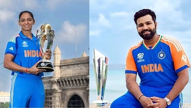 Rohit Sharma and Harmanpreet Kaur
