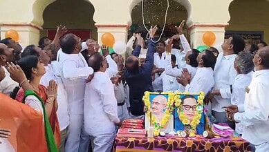 Flag falls during Republic Day celebrations in Telangana
