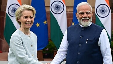 Indian Prime Minister Narendra Modi and President of the European Commission Ursula von der Leyen (File Photo)