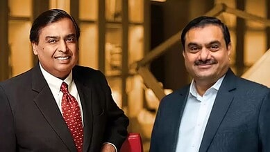 Mukesh Ambani (Left) and Gautam Adani (Right)