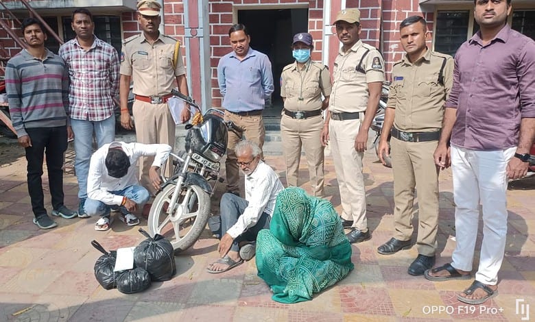 Three members from same family arrested for selling ganja in Hyderabad