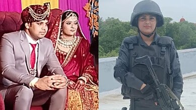Delhi Police SWAT commando Kajal and her husband Ankur