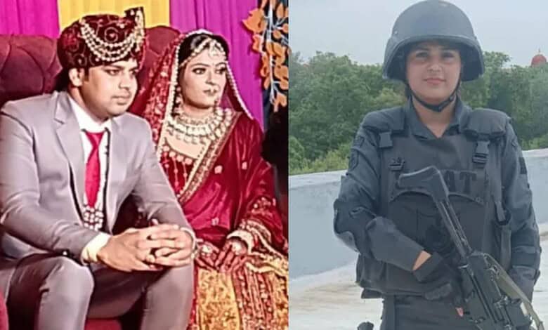 Delhi Police SWAT commando Kajal and her husband Ankur