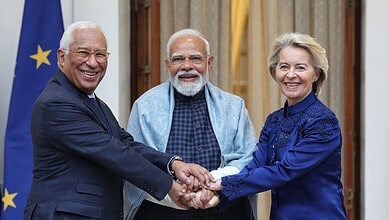 PM Modi with President of European Commission Ursula Von der Leyen