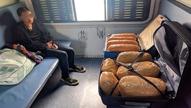 Woman being caught for drug peddling in Hyderabad