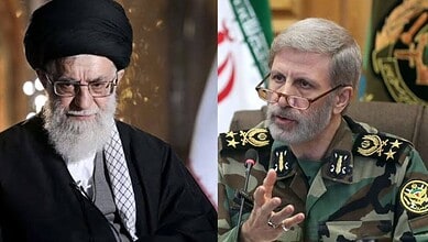 Ayatollah Ali Khamenei and Iran Army chief