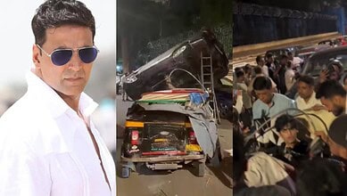 Akshay Kumar car accident glimpses