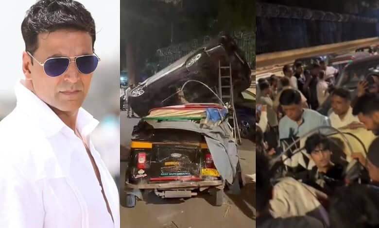 Akshay Kumar car accident glimpses