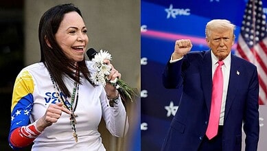 Maria Corina Machado and Donald Trump
