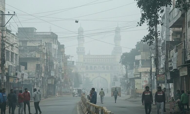 Cold wave continues to grip Hyderabad