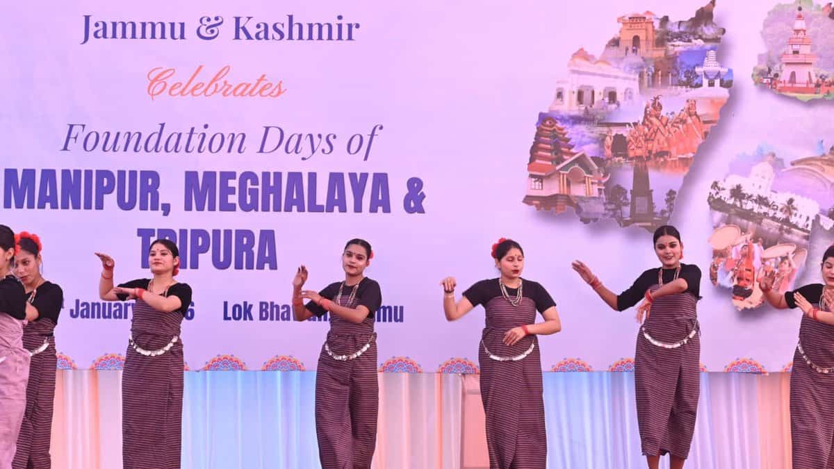 Jammu Kashmir's Lok Bhavan celebrates statehood days of Tripura, Manipur and Meghalaya