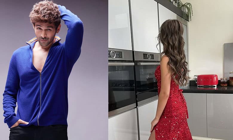 Kartik Aaryan and Karina Kubiliute