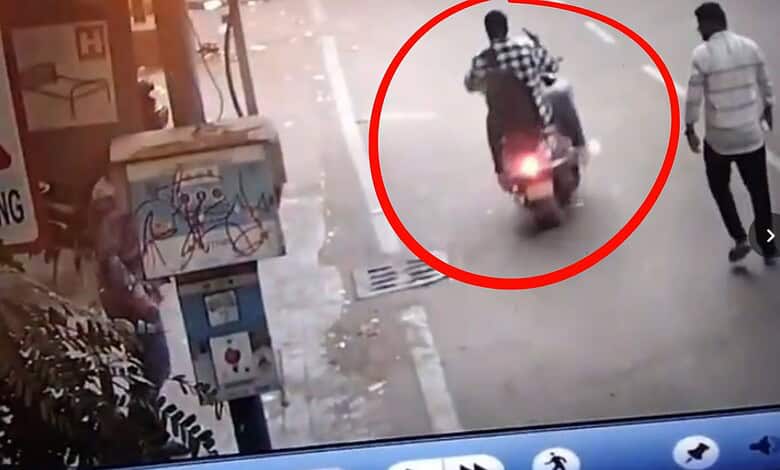 CCTV footage from the armed robbery at SBI ATM in Koti