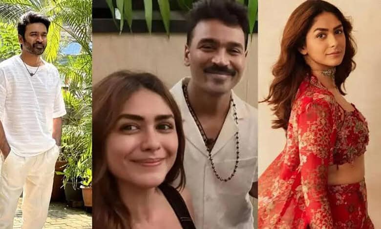Dhanush and Mrunal Thakur