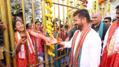 Image of Telangana CM at Medaram