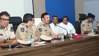 Hyderabad Commissioner of Police VC Sajjanar conducts coordination meet