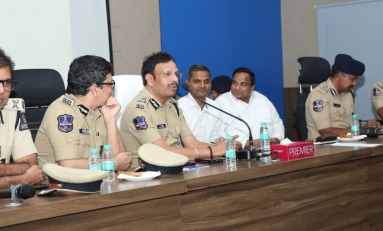 Hyderabad Commissioner of Police VC Sajjanar conducts coordination meet