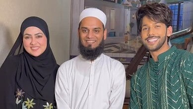 Sana Khan, Mufti Anas and Baseer Ali