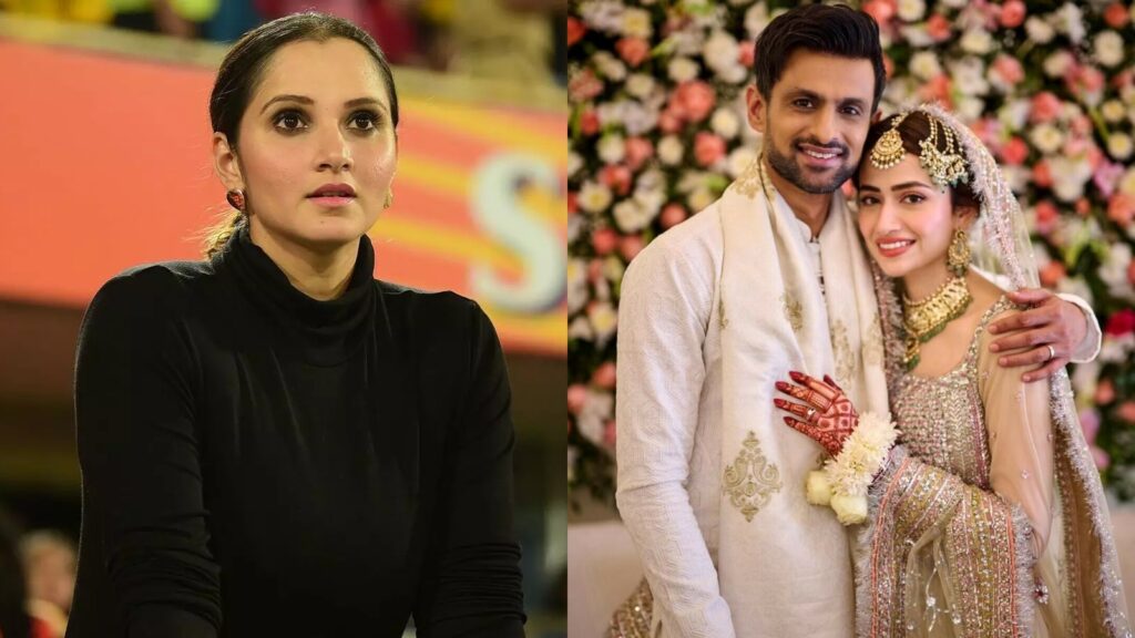Sania Mirza, Shoaib Malik and Sana Javed