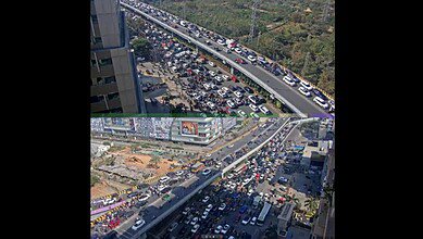 Heavy traffic snarls flyovers in Hyderabad