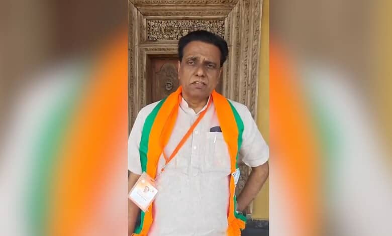 An image of a Telangana BJP leader advocating for fair festival benefits following Ramzan relaxation.