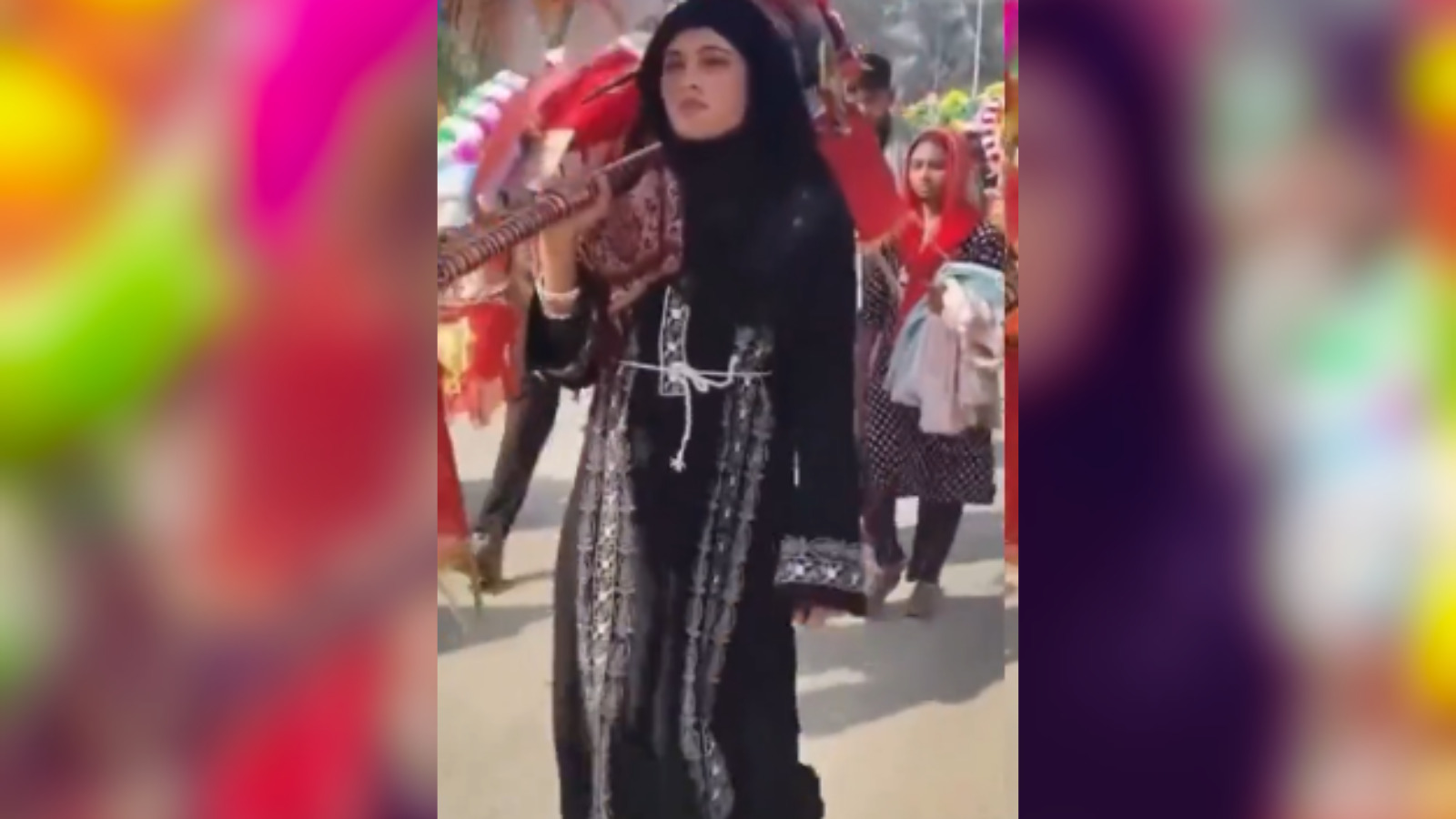 Burqa-clad woman undertakes Kanwar Yatra in Sambhal