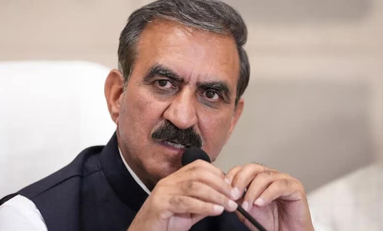 Chief Minister Sukhvinder Singh Sukhu