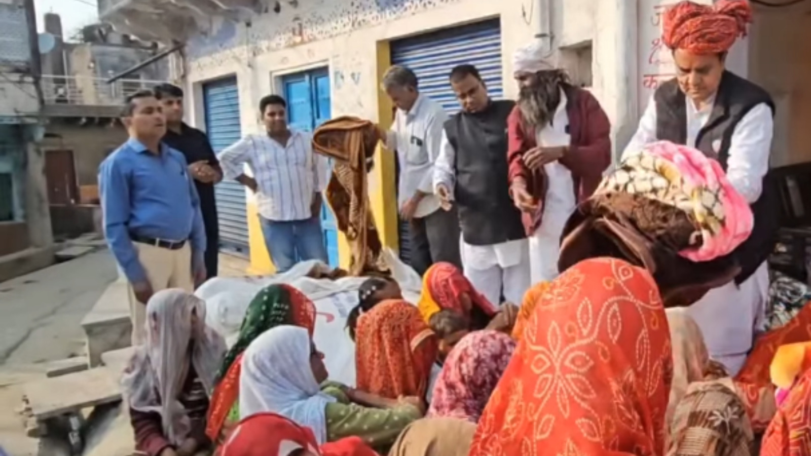 Ex BJP Rajasthan MP refuses to give blankets to Muslim women during distribution