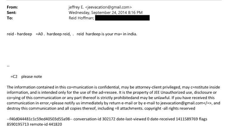 Emails between Puri and Jeffery reveal detailed correspondence on key issues.