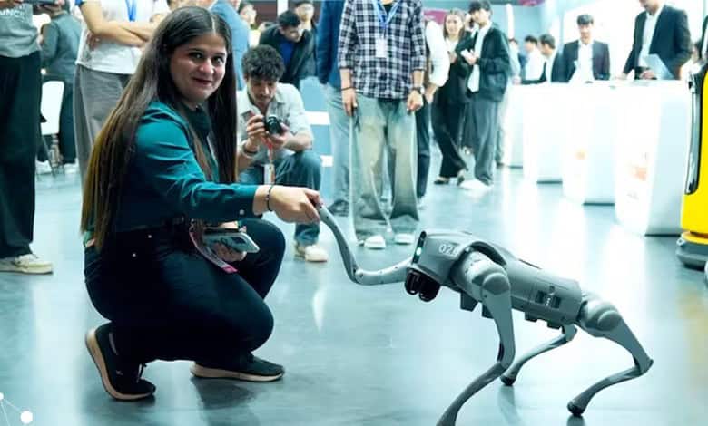 China-made robodog sparks row at India AI Summit