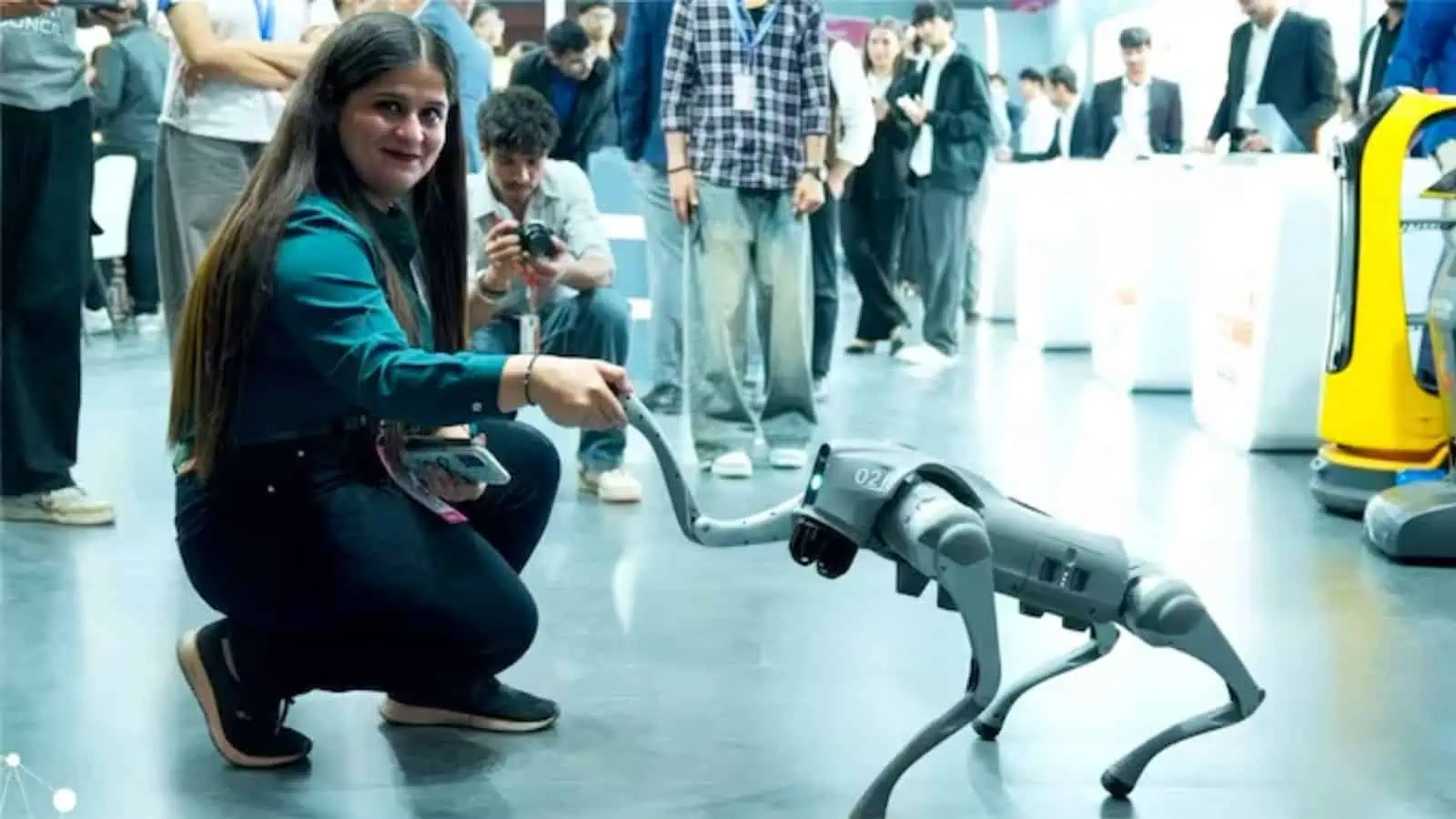 China-made robodog sparks row at India AI Summit