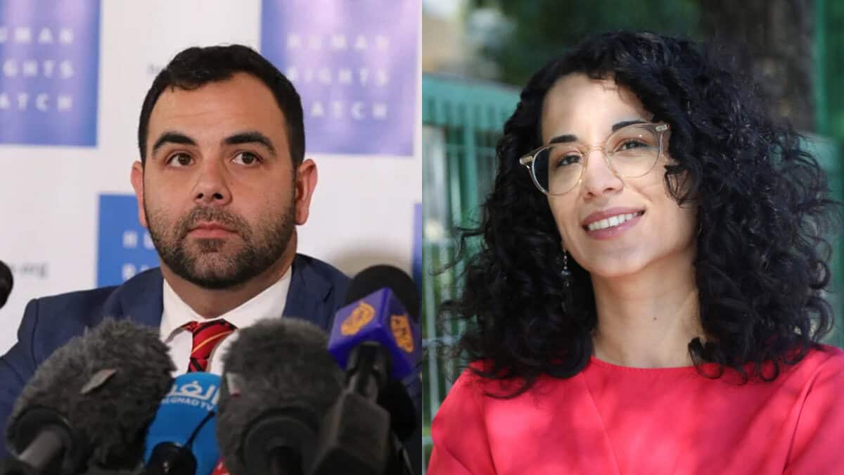 HRW's Milena Ansari and Omar Shakir