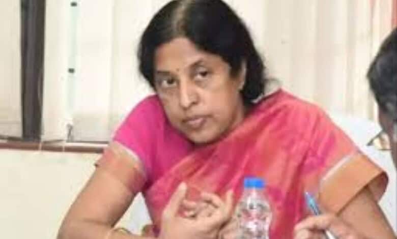 IAS officer Srilakshmi appears in court related to the Obulapuram Mining Case.