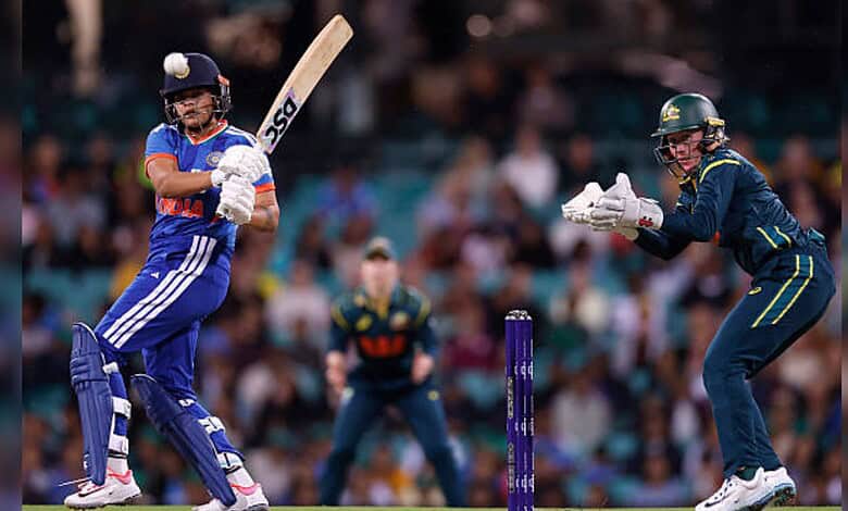 Shafali verma played short against Australia.